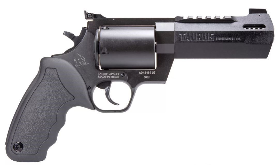 Taurus Raging Hunter 500 S&W Mag 5 1/8" Black 5 Shot - 5 Rounds | 5.01" Barrel | Blue/Black | Adjustable Sights