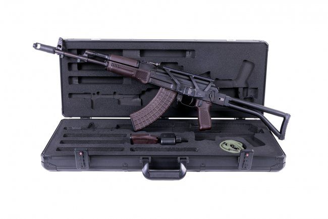 Arsenal SAM7SF Plum Bulgarian Side Folder AK47 Package 10rd & 30rd Mag SM-13 Rail - 30 Rounds | Black Stock