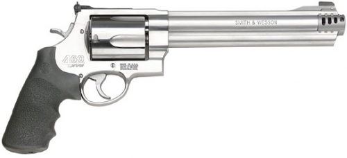 S&W Model 460 XVR 8.38" .460 S&W Revolver - 5 Rounds | 8.38" Barrel | Polymer Grips | Stainless/Silver | 3-Dot Sights