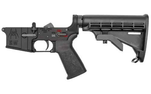 Spike's Tactical Spider MK4 Complete 223 Remington/5.56 NATO Lower Receiver - 6-Position Black Stock | Synthetic | Blue/Black