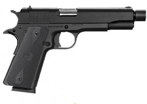 Rock Island Armory GI Standard FS Black 45 ACP Pistol - 8 Rounds | 5" Barrel | Polymer Grips | Blue/Black | 3-Dot Sights