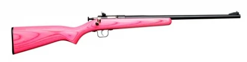 Crickett Pink/Blued Youth 22 Long Rifle Bolt Action Rifle - 1 Round | 16.12" Barrel | Pink Stock | Wood