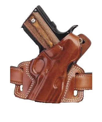 Galco Silhouette Auto 224 Fits Belts up to 1.75" Tan Leather - Glock 19/23/26/27/32/33/34/35 Add Mod | Tan Color | Glock17/22/31 Gun Mod | Leather Material | Pancake Holster Type