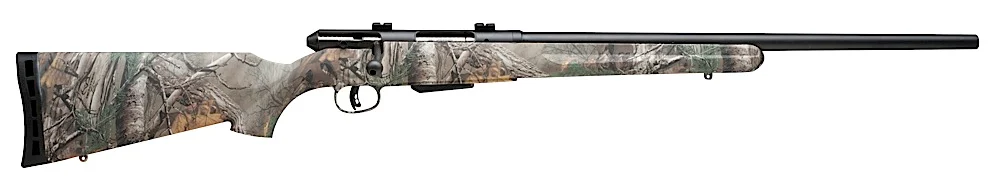 Savage 25 Walking Varminter .223 Rem Bolt Action Rifle - 4 Rounds | 22" Barrel | Realtree Xtra Camo Stock | Synthetic | Blue/Black
