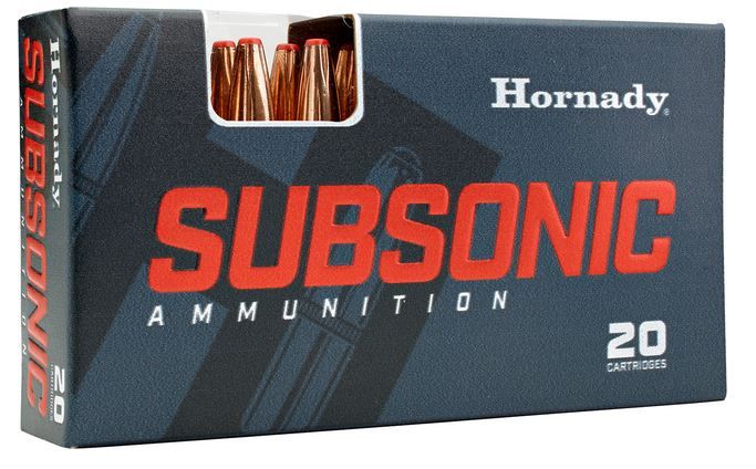 Hornady Subsonic XTP 40 S&W Ammo 180gr20 Round Box - Brass Casing