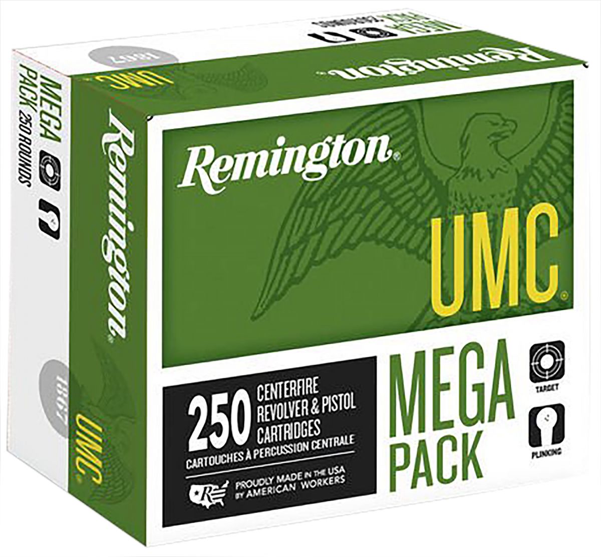 Remington UMC 38 Spl 130 Grain Metal Case 250rd box - Brass Casing