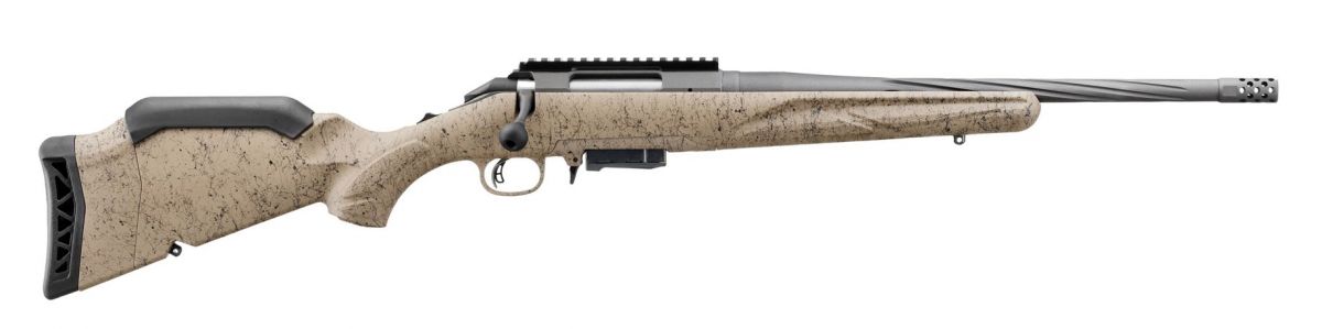 Ruger American Ranch Rifle Gen II 7.62x39 16.1" Spiral Fluted, Threaded, 5+1 - 5+1 Rounds | 16.1" Barrel | Synthetic | Gray