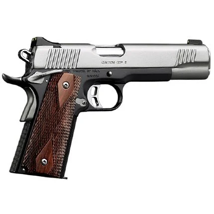 Kimber Custom CDP II .45 ACP Pistol - 7+1 Rounds | 5" Barrel | Wood Grips | Stainless/Silver | Night Sights