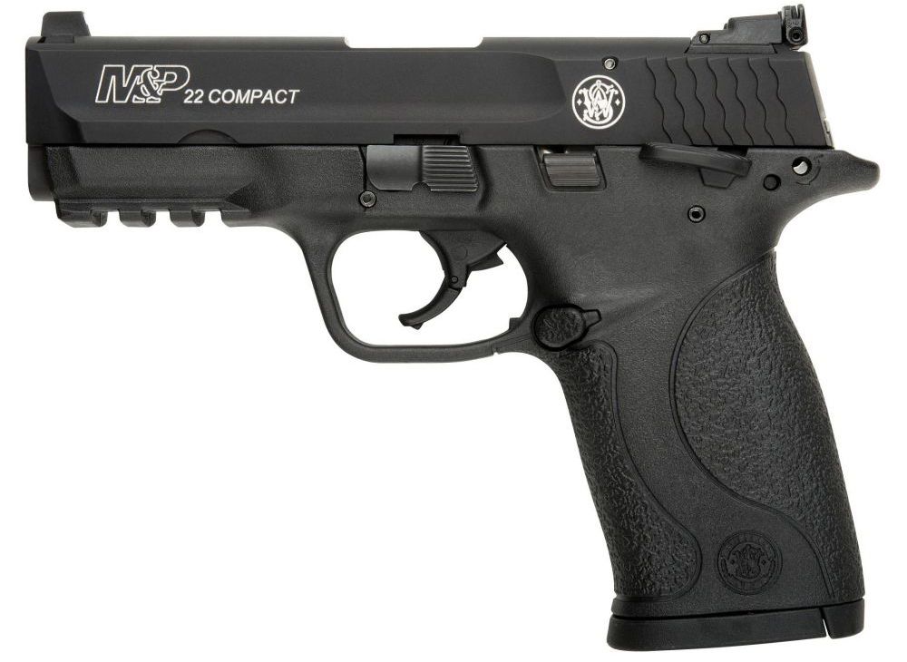Smith & Wesson M&P22 .22 LRCompact 3.6 10R BLACK - 10+1 Rounds | 3.5" Barrel | Polymer Grips | Blue/Black | 3-Dot Sights