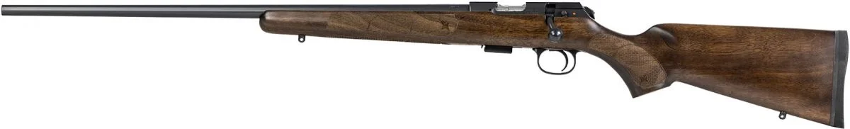 CZ 457 American Left Hand 22 Long Rifle Bolt Action Rifle - 5+1 Rounds | 24.8" Barrel | Turkish Walnut Stock | Wood