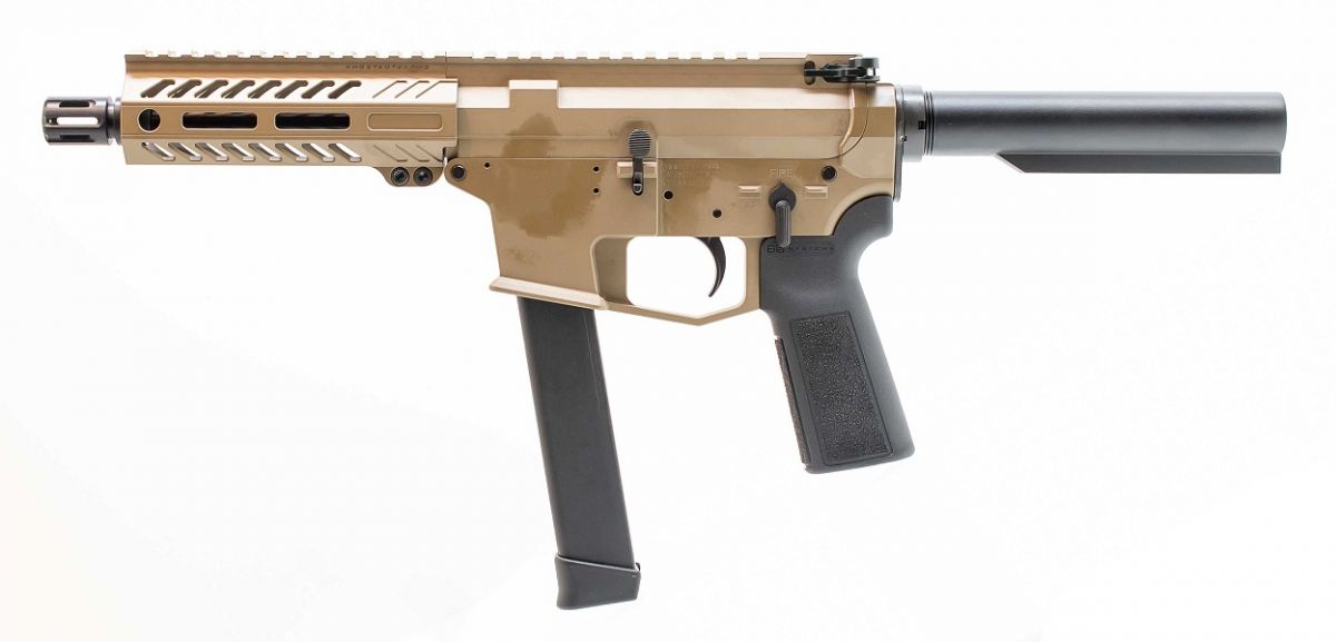Angstadt Arms UDP-9 Flat Dark Earth 9mm Pistol - 15+1 Rounds | 6" Barrel | FDE/Tan