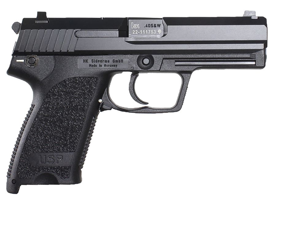 Heckler & Koch H&K USP V1 .45 ACP 4.41" 10+1 (2) Black Blued Steel Slide Black Polymer Grip - 10+1 Rounds | 4.41" Barrel | Polymer Grips | Blue/Black | 3-Dot Sights