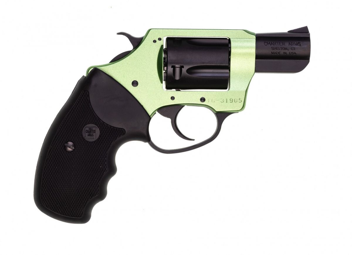 Charter Arms Undercover Lite Shamrock Green/Black 38 Sp- 5 Rounds | 2" Barrel | Polymer Grips | Stainless/Silver | 3-Dot Sights