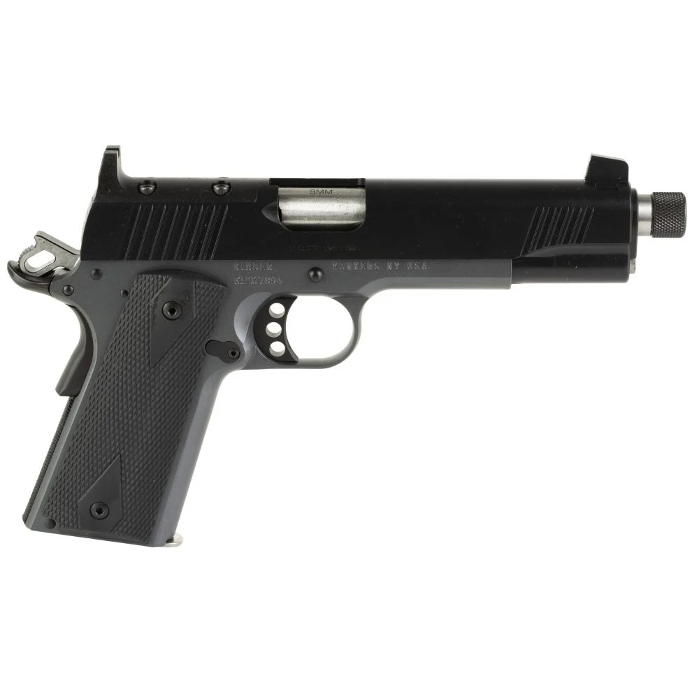 Kimber 1911 Custom LW Shadow Ghost 9mm Semi Auto Pistol - 9 Rounds | 5" Barrel | Rubber Grips | Two-Tone