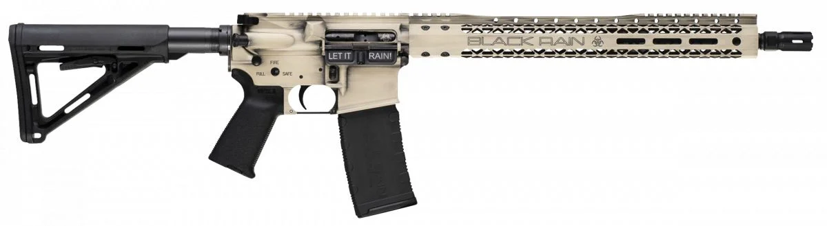 Black Rain We The People 223 Remington/556NATO, 16" Barrel, Light Sand Battleworn, 30 Rounds - 30 Rounds | 16" Barrel