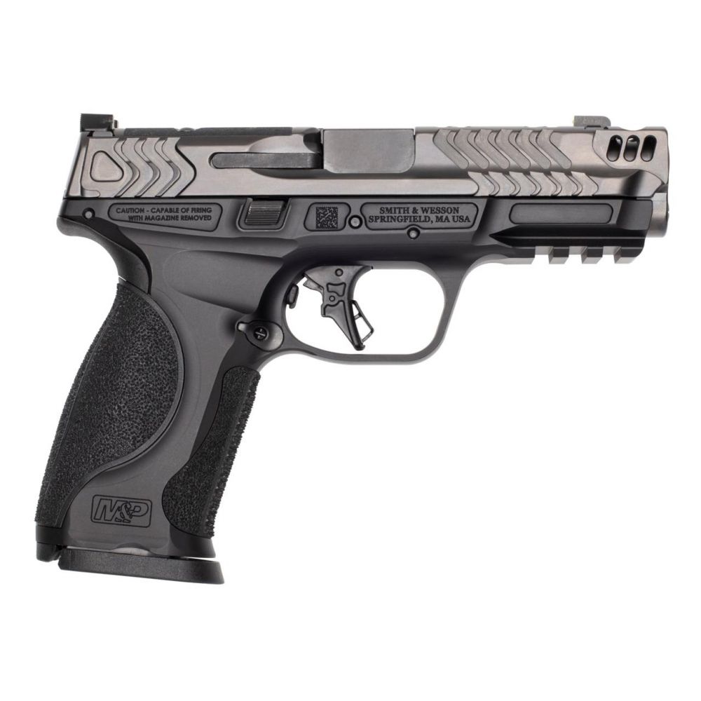 Smith & Wesson PC M&P 9 M2.0 Metal Carry Comp 9mm Semi Auto Pistol - 17+1 Rounds | 4.2" Barrel | Blue/Black | Night Sights