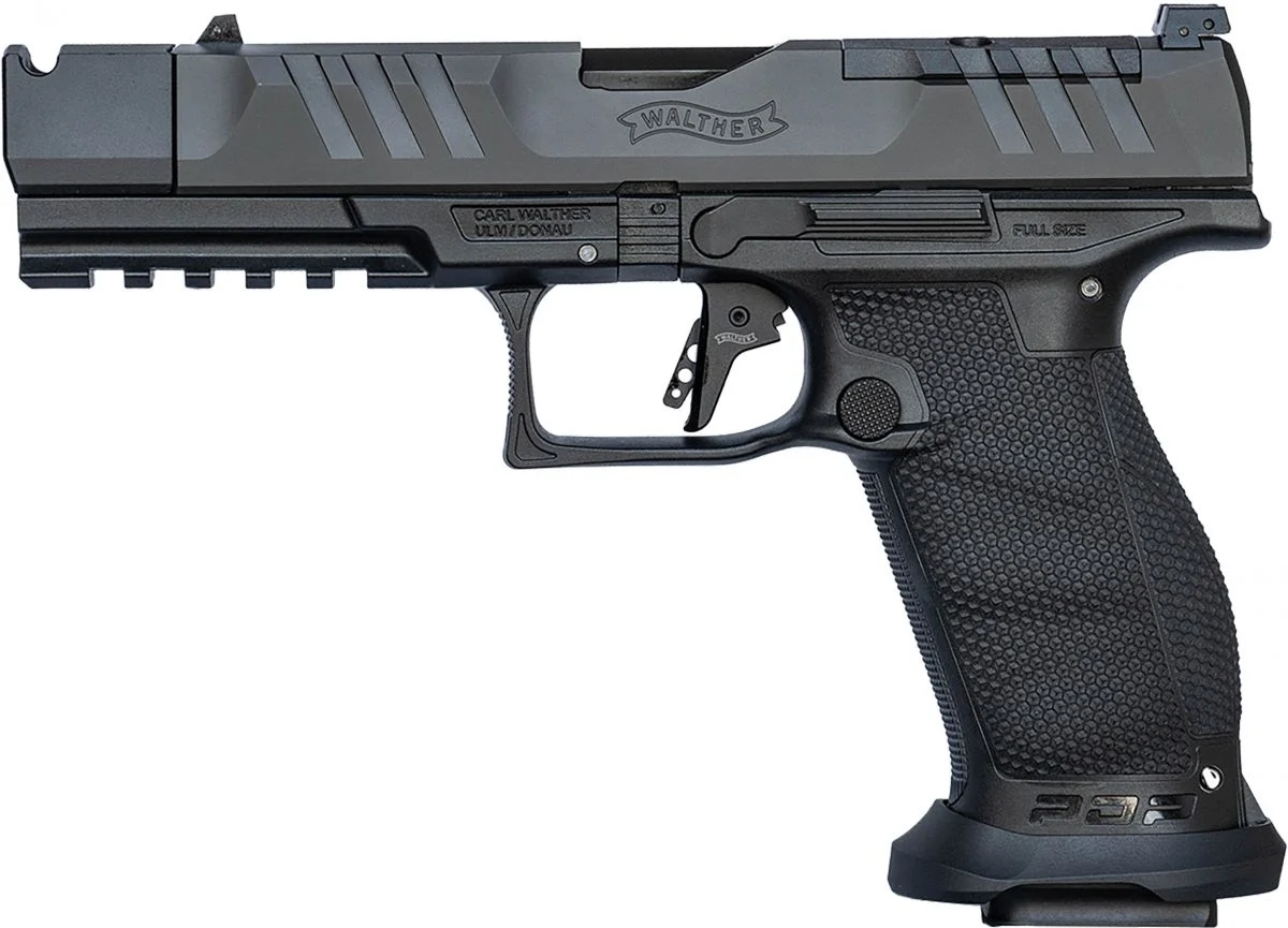 Walther Arms PDP PRO-X PMM 9mm Semi Auto Pistol - 20+1 Rounds | 4.60" Barrel | Polymer Grips | Blue/Black | Adjustable Sights