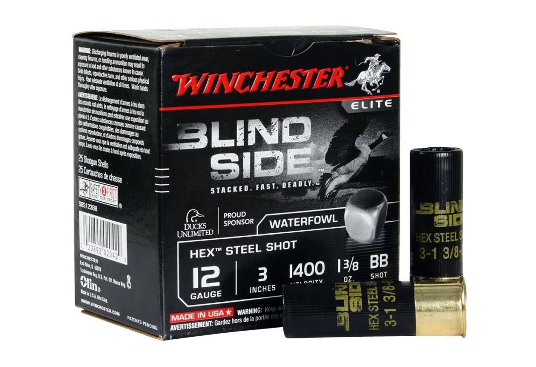 Winchester Ammo Blind Side 2 12 GA 3" 1 3/8 oz BB Round 25 Bx/10 Cs