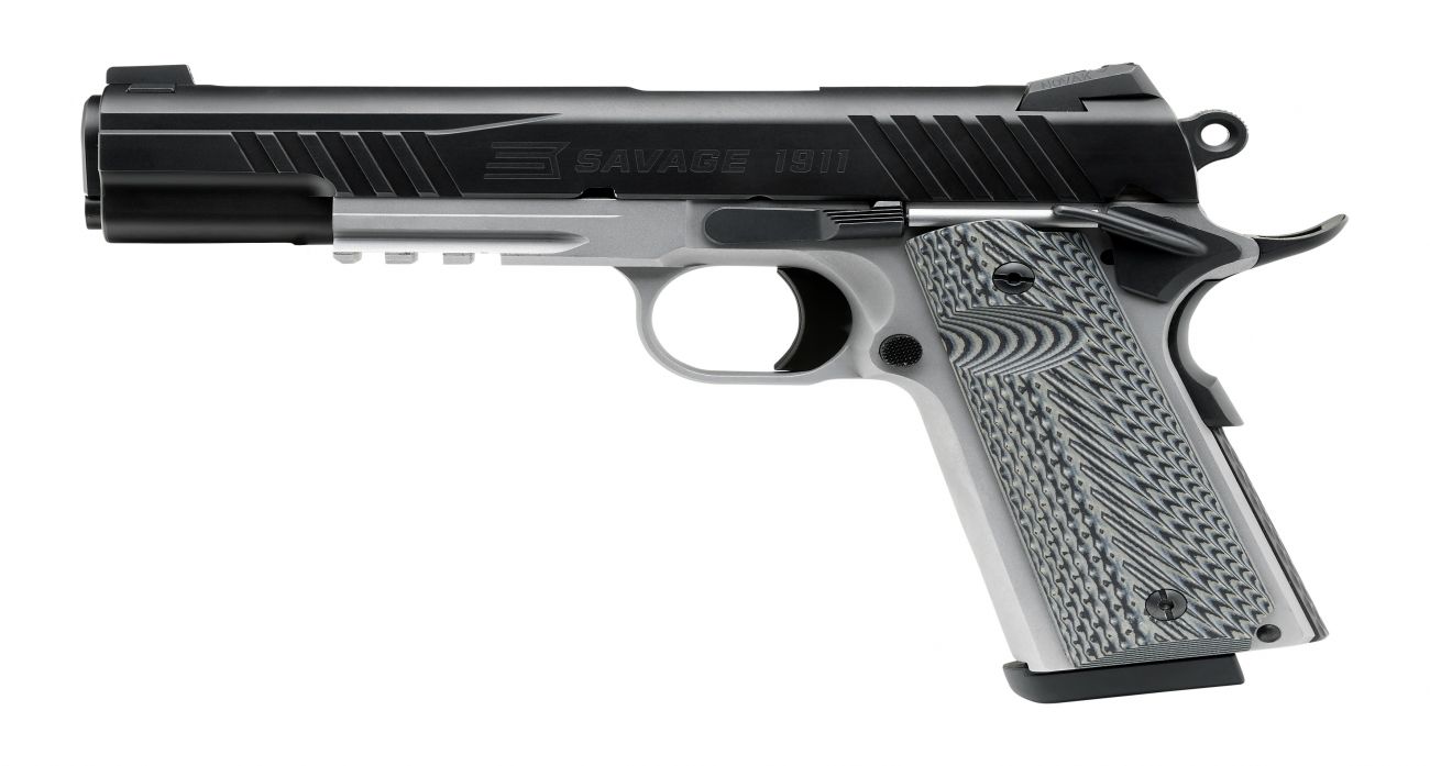 Savage Government Two-Tone 1911 45 ACP Semi-Auto Handgun - 8+1 Rounds | 5" Barrel | Night Sights