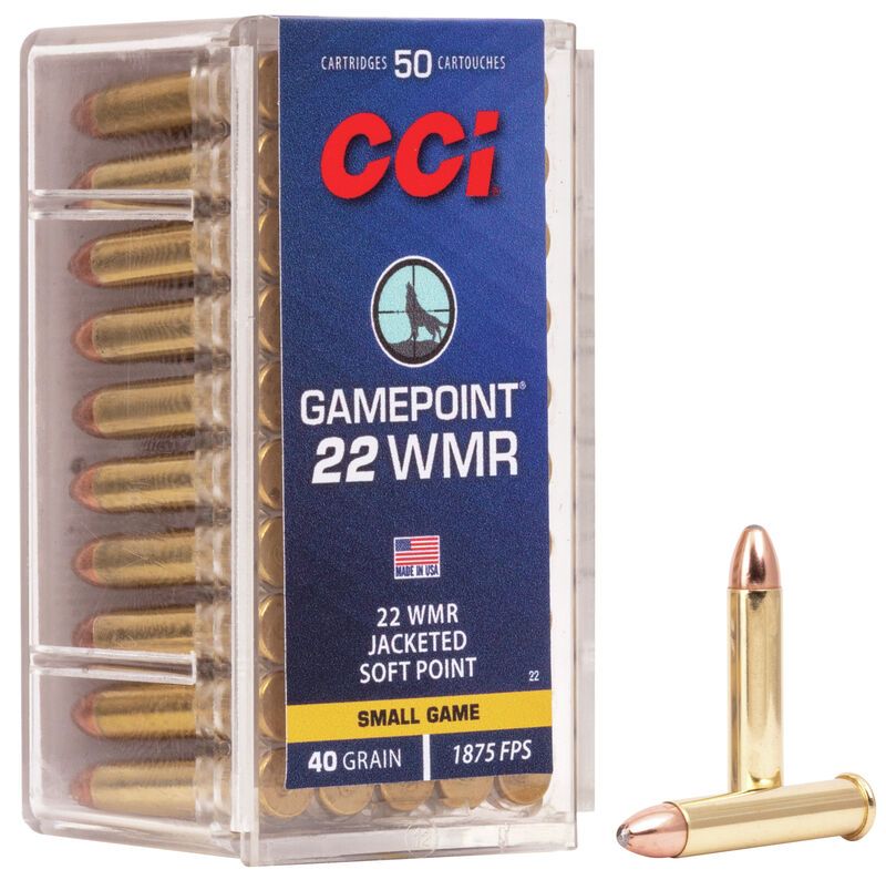 CCI .22 MAG40GR GAMEPOINT 50/40 - Brass Casing