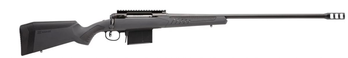 Savage Arms 110 Long Range Hunter 338 Lapua Magnum Bolt Action Rifle - 5+1 Rounds | 26" Barrel | Synthetic Stock | Blue/Black
