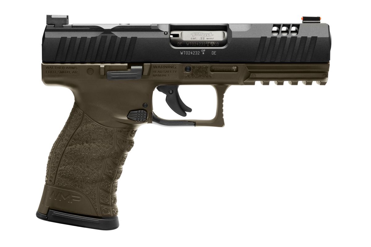 Walther Arms WMP .22 WMR Pistol Military Green Finish 15+1 - 15+1 Rounds | 4.5" Barrel