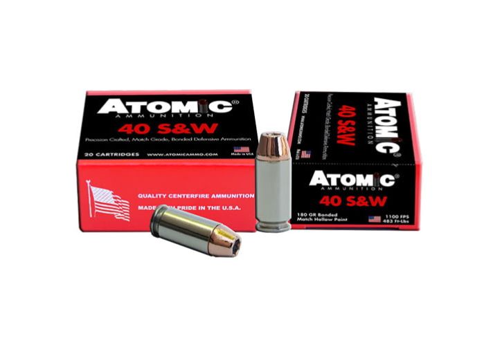 ATOMIC AMMO .40 S&W - Brass Casing