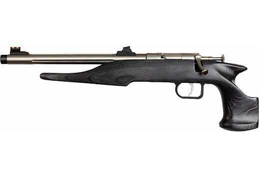 Chipmunk Hunter 22 Long Rifle Single Shot Pistol - 1 Round | 10.5" Barrel | Wood Grips | Stainless/Silver | 3-Dot Sights