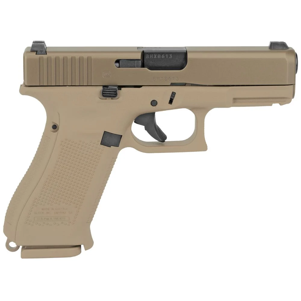 Glock 19x Gen 5 Compact 9mm Semi Auto Pistol - 10 Rounds | 4.02" Barrel | FDE/Tan | Night Sights