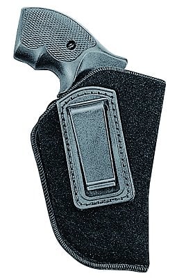 Uncle Mike's Inside The Pants Holster IWB, Size 12, Black Laminate, Right Hand - Black Color | Glock 26/27/33 Gun Mod | Suede Material | Any Model