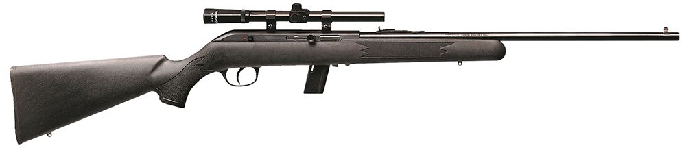 Savage Arms 64 FLXP Left Hand 22 Long Rifle Semi Auto Rifle - 10+1 Rounds | 21" Barrel | Black Synthetic Stock | Blue/Black
