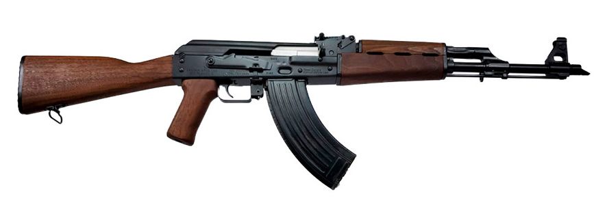 Zastava Arms ZPAP M70 Dark Walnut 7.62 x 39mm AK47 Semi Auto Rifle - 30 Rounds | 16.5" Barrel | Wood Stock | Blue/Black