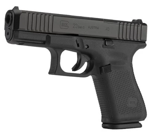 Glock G23 Gen5 Compact MOS 10 Rounds 40 S&W Pistol - 10 Rounds | 4.02" Barrel | Polymer Grips | Glock Fixed Rear Sights