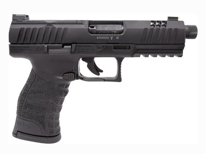 Walther Arms WMP 22 Magnum Semi Auto Pistol - 10+1 Rounds | 4.5" Barrel | Polymer Grips | Blue/Black | Adjustable Sights