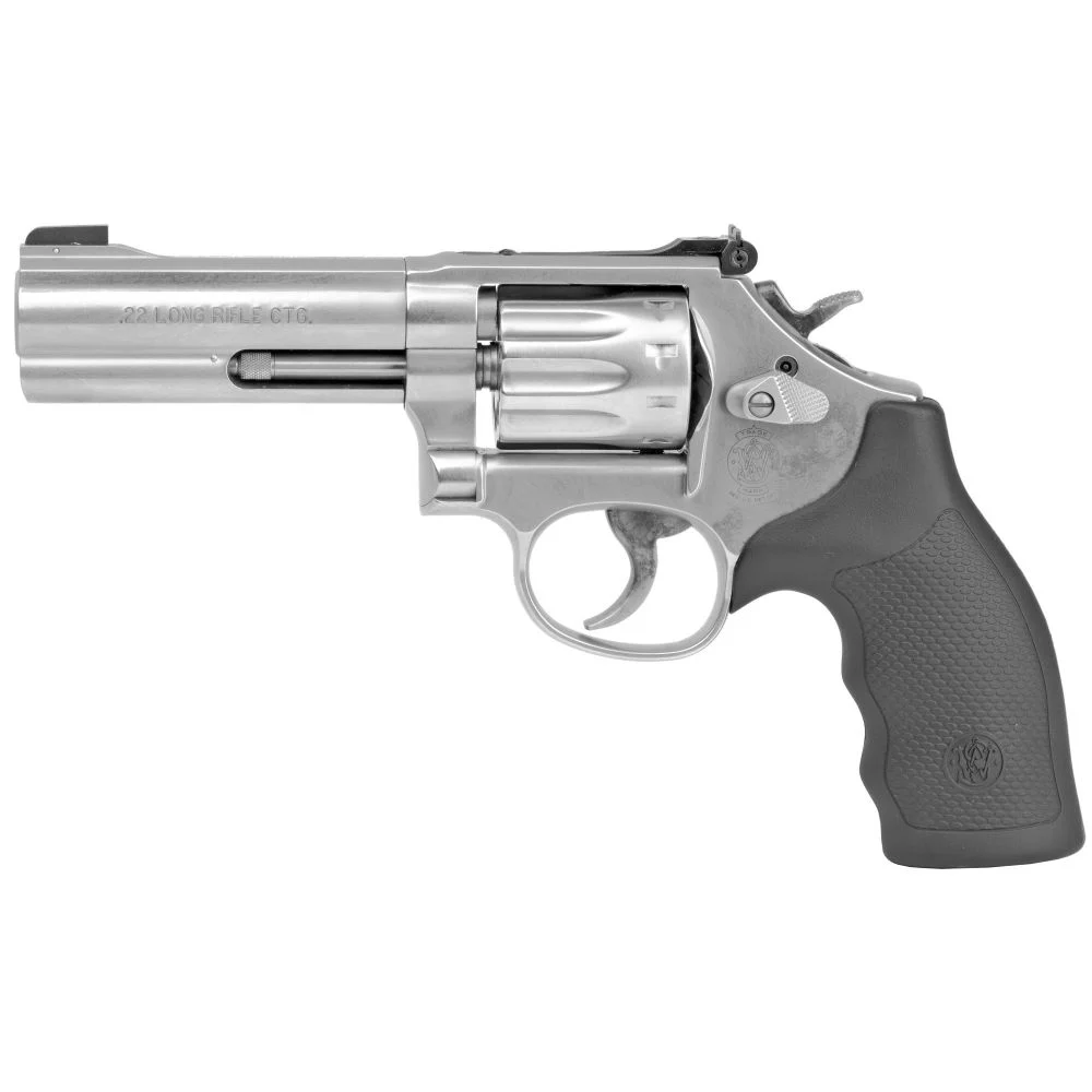 Smith & Wesson Model 617 4" 22 Long Rifle Revolver - 10 Rounds | 4" Barrel | Polymer Grips | Stainless/Silver | 3-Dot Sights