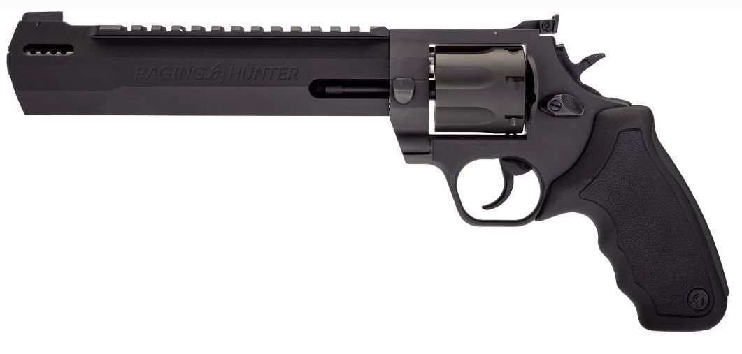 Taurus Raging Hunter .357 Magnum 8 3/8" Black 7 Shot - 7 Rounds | 8.37" Barrel | Rubber Grips | Blue/Black | 3-Dot Sights