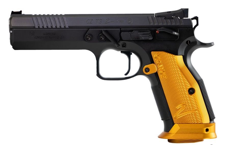 CZ TS 2 Orange 9mm 20rd 5.2 Bull Barrel Orange Grips - 20 Rounds | 5.2" Barrel
