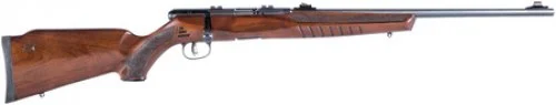 Savage B22 G Bolt .22 LR- 10 Rounds | 21" Barrel | Wood Stock | Blue/Black