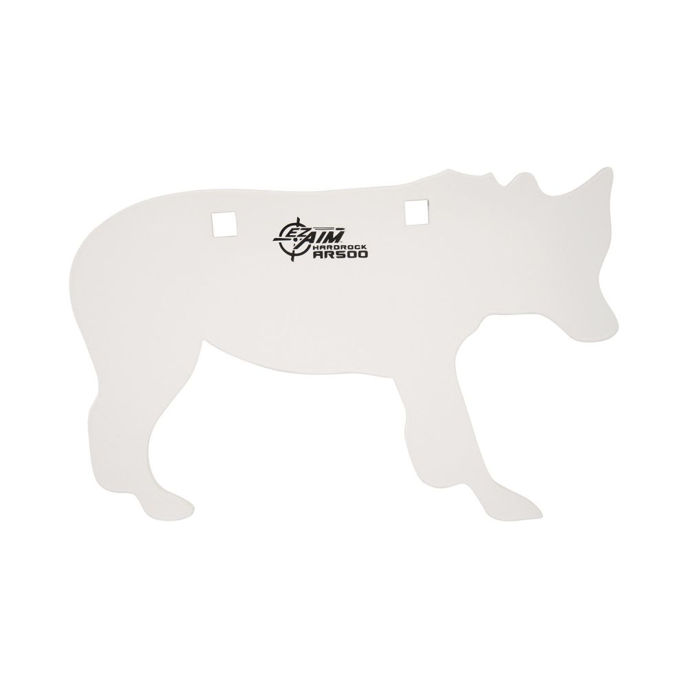 EZ-Aim Shooting Silhouette Target Handgun/Rifle Coyote White Powder Coated Steel 12" W x 8.25" H x 3/8" Thick