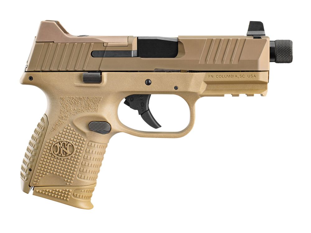 FN 509 Compact Tactical Flat Dark Earth 10+1 9mm Pistol - 10+1 Rounds | 4.3" Barrel | Polymer Grips | FDE/Tan