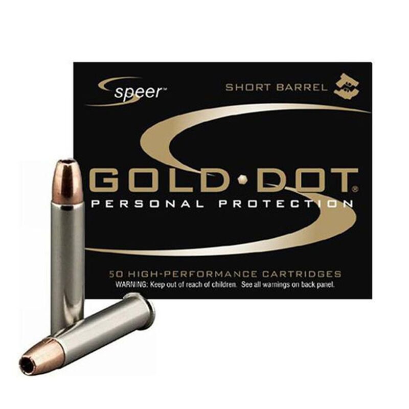 SPEER GOLD DOT 22 MAG40GR HP 50RD BOX - Brass Casing