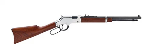 Henry Golden Boy Youth Silver .22LR 17" Octagon Barrel 16rd - 16 Rounds | 17" Barrel | American Walnut Stock | Wood | Blue/Black