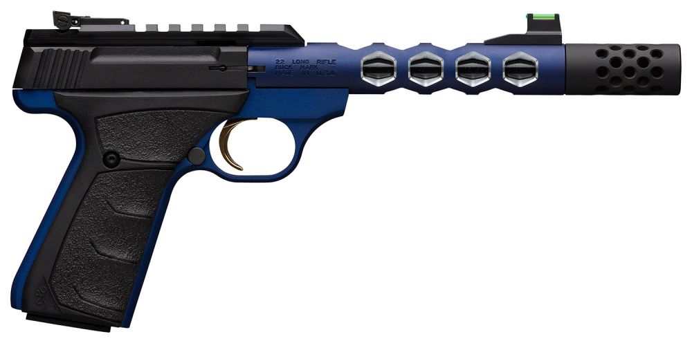 Browning Buck Mark Plus 22 LR 5.90" 10+1 Blue Anodized Black Anodized Aluminum Slide Black Ultragrip FX Grip - 10+1 Rounds
