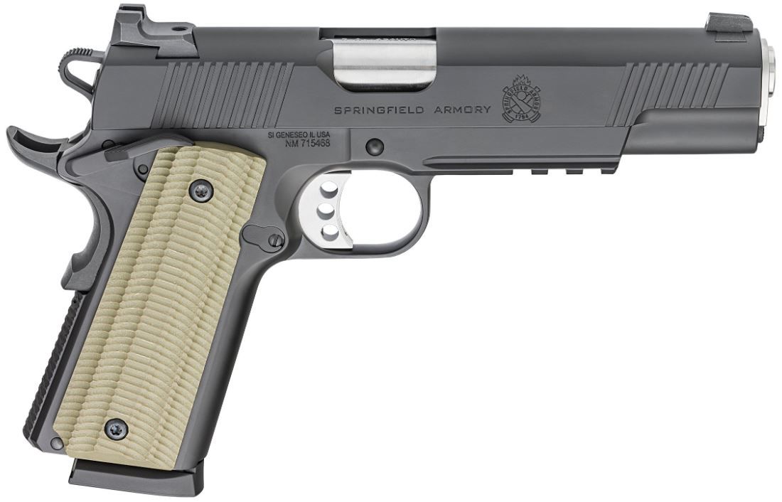 Springfield Armory 1911 Operator .45 - 8+1 Rounds | 5" Barrel | Composite Grips | Stainless/Silver
