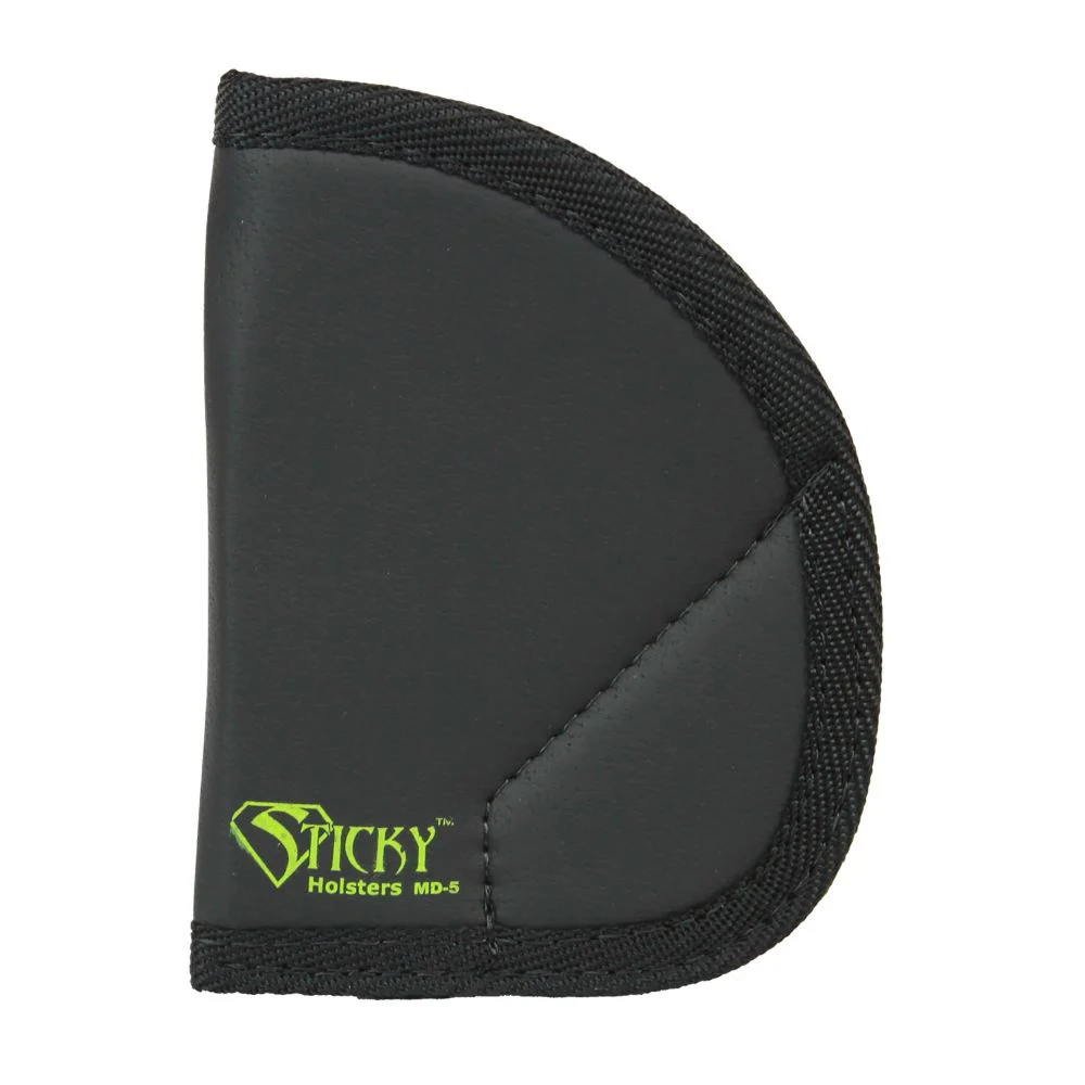 Sticky Holsters MD-5 Ruger LCR/S&W J-Frame Latex Free Synthetic Rubber Black w/Green Logo