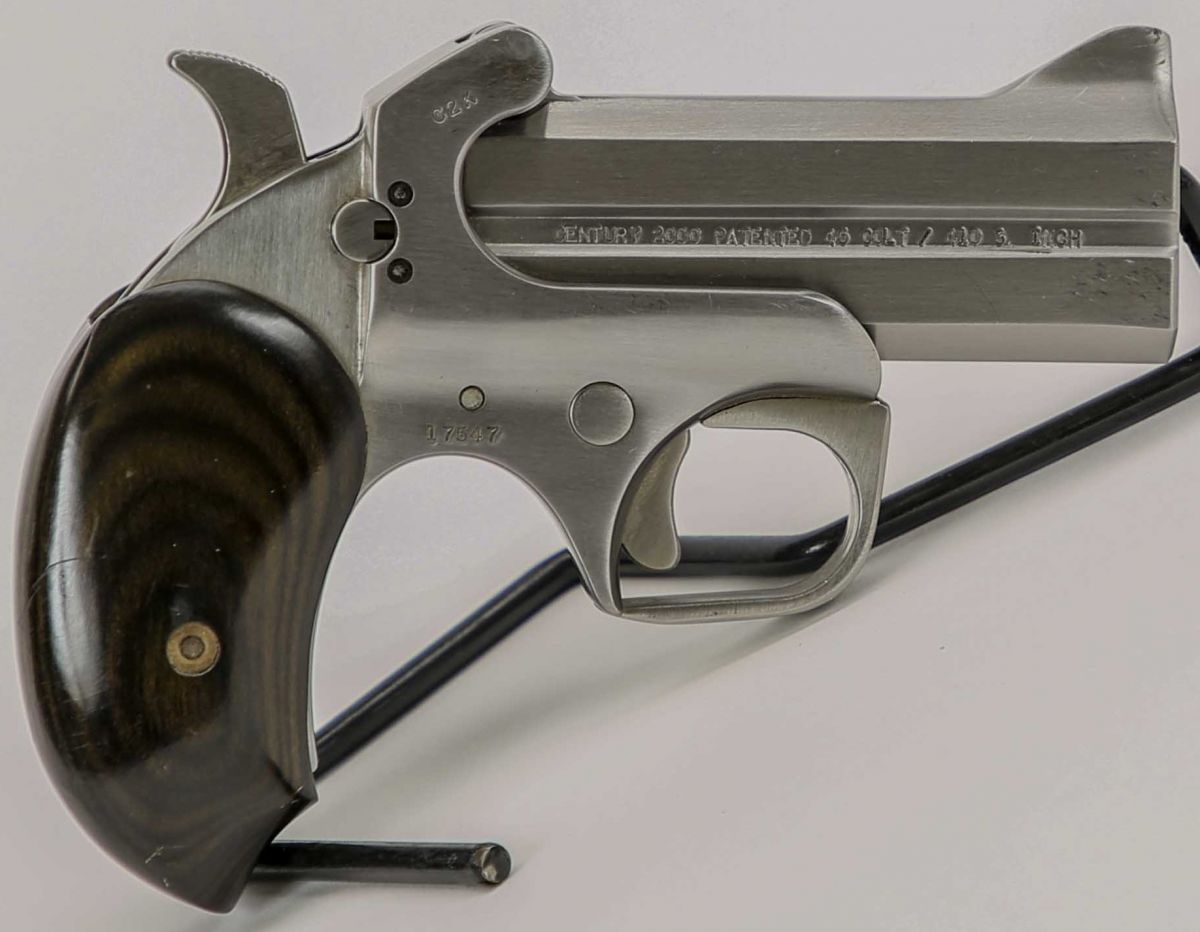 USED BOND ARMS CENTURY 2000 45LC/410GA - 2 Rounds | 3.5" Barrel | Wood Grips | Stainless/Silver | Iron Sights