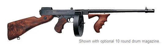 Thompson T1 1927A1 .45ACP 16.5" 20+1 Walnut Stock - 20+1 Rounds | 16.5" Barrel | Wood Stock