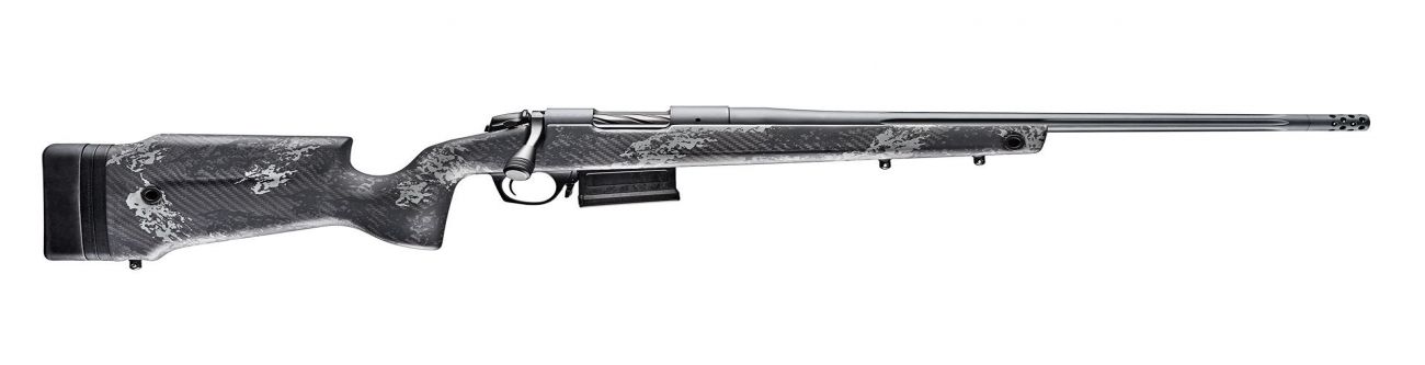 Bergara B-14 Crest .308 Winchester, 20" Threaded Barrel, Sniper Gray Cerakote, 3 Rounds - 5+1 Rounds | 20" Barrel | Carbon Fiber | Gray