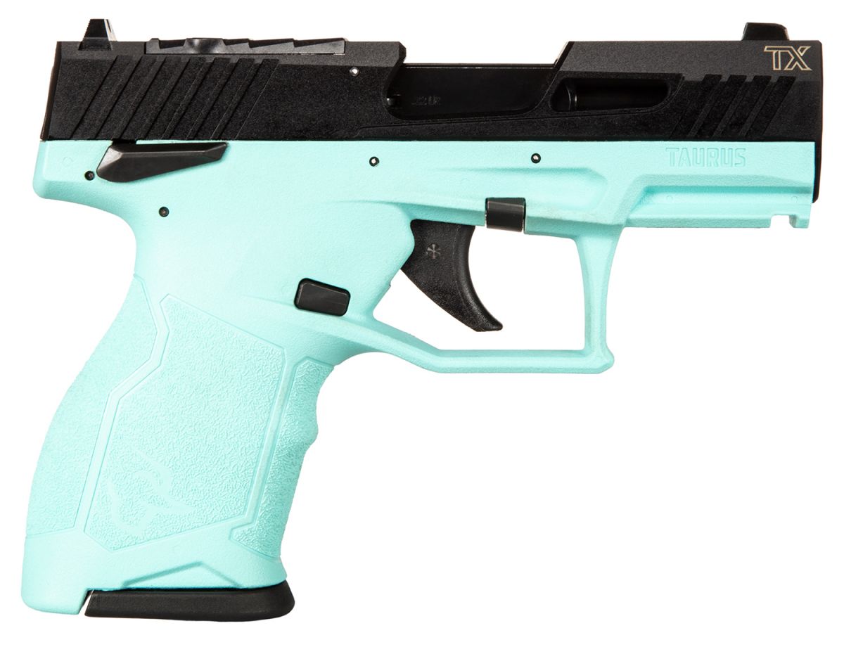 Taurus TX22C Compact .22 LR Optic Ready Cyan w/Black Controls - 13+1 Rounds | 3.6" Barrel