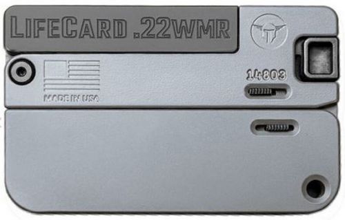 Trailblazer LifeCard Concrete 22 Magnum / 22 WMR Pistol - 1 Round | Polymer Grips | Gray